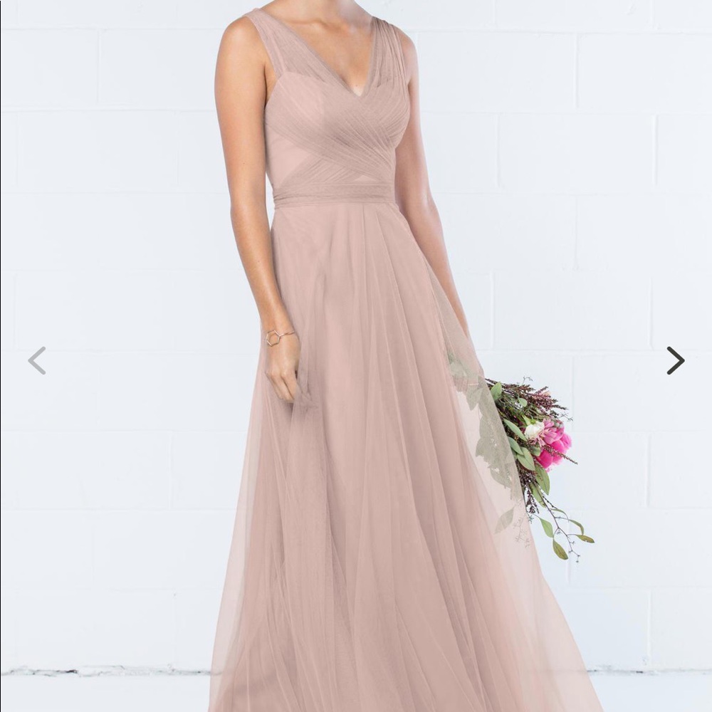 Watters 343 Blush Bridesmaid Dress